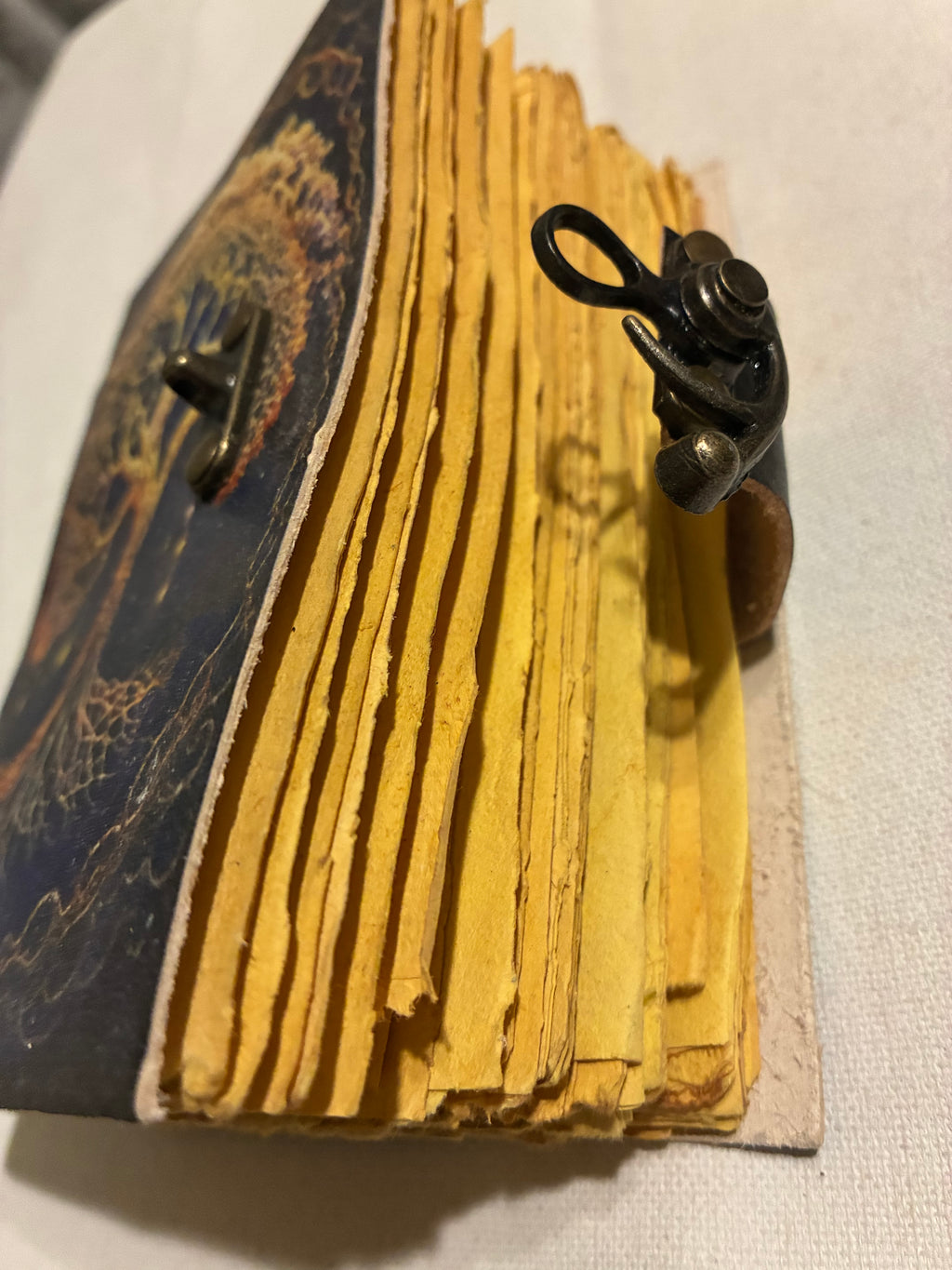 Handmade tree of life leather bound journal