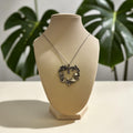 Silver plated nature heart