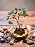 Turquoise tree of life sculpture