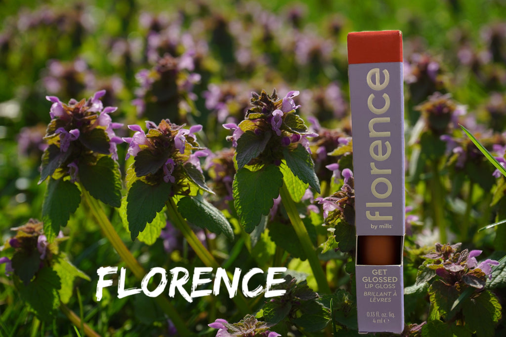 Florence get glossed lip gloss- mindful mills- coral