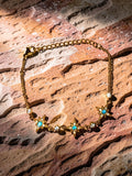 Gold plated stainless steel stars with rhinestones dainty