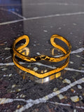 Gold plated open cuff