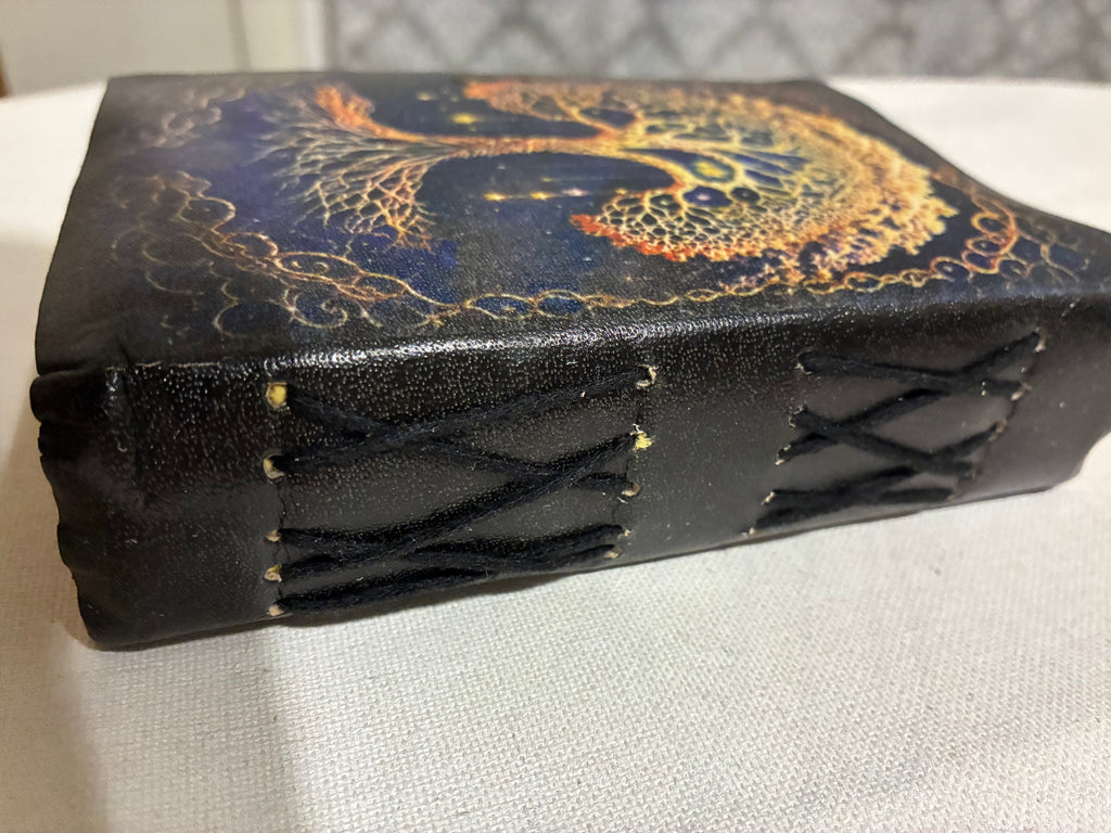 Handmade tree of life leather bound journal
