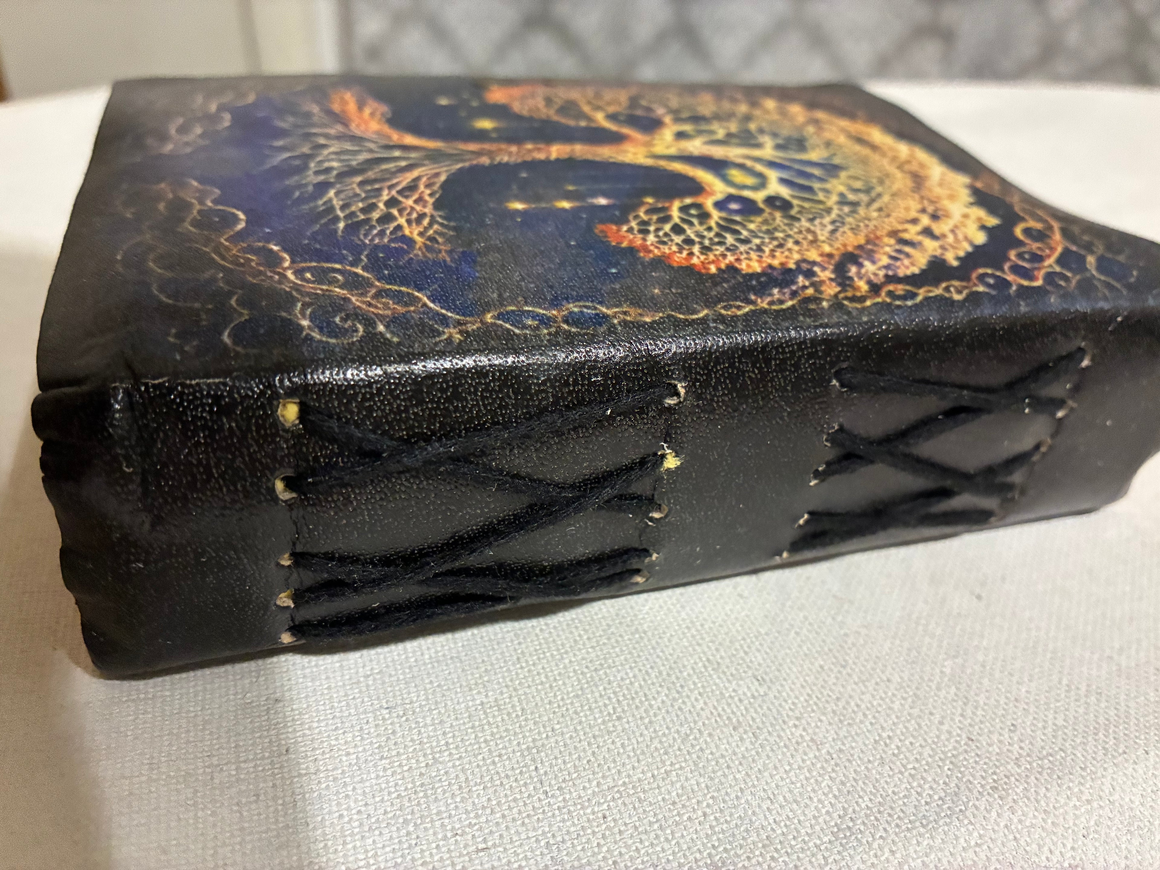 Handmade tree of life leather bound journal
