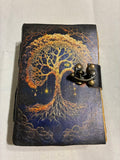 Handmade tree of life leather bound journal