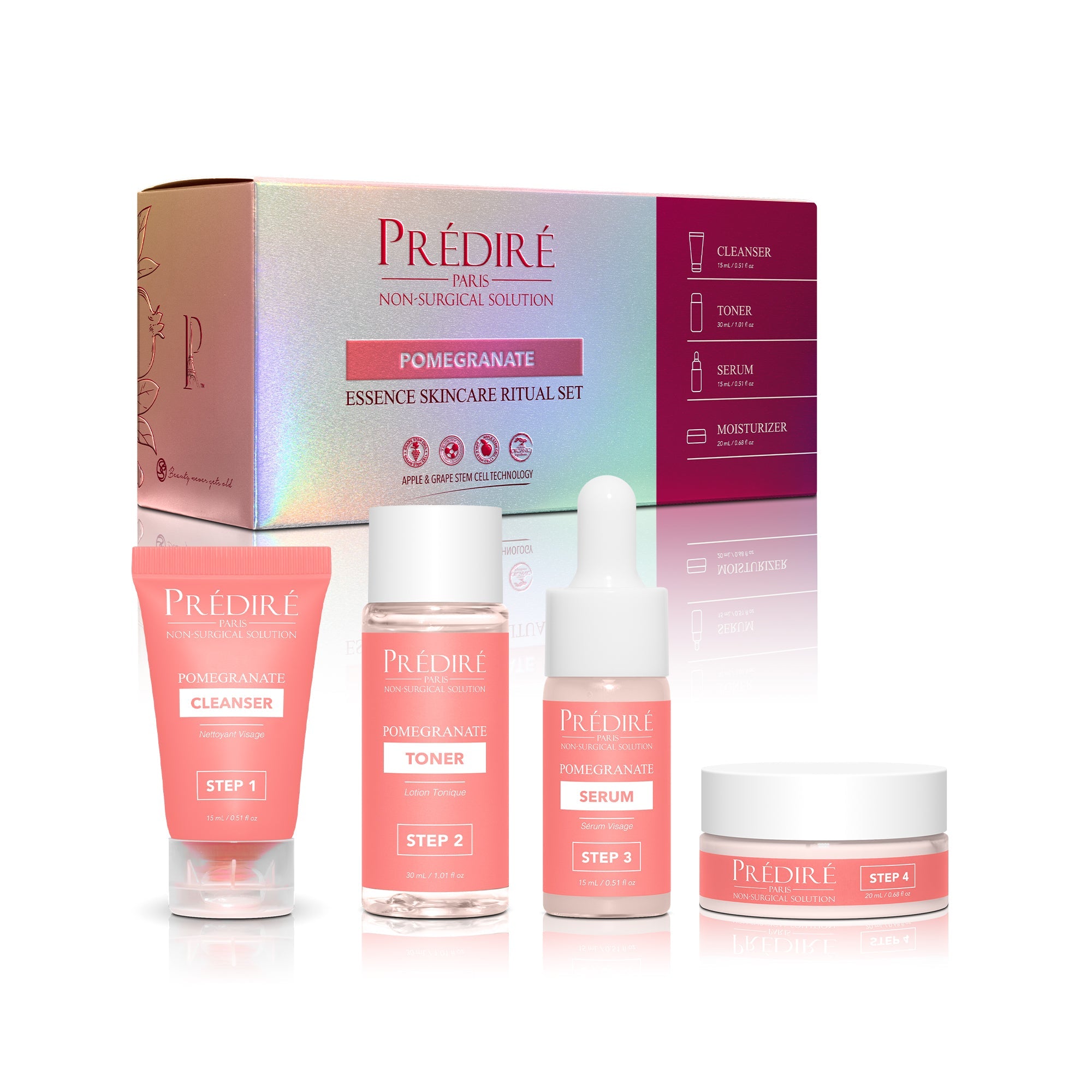 Predire Paris pomegranate skincare set