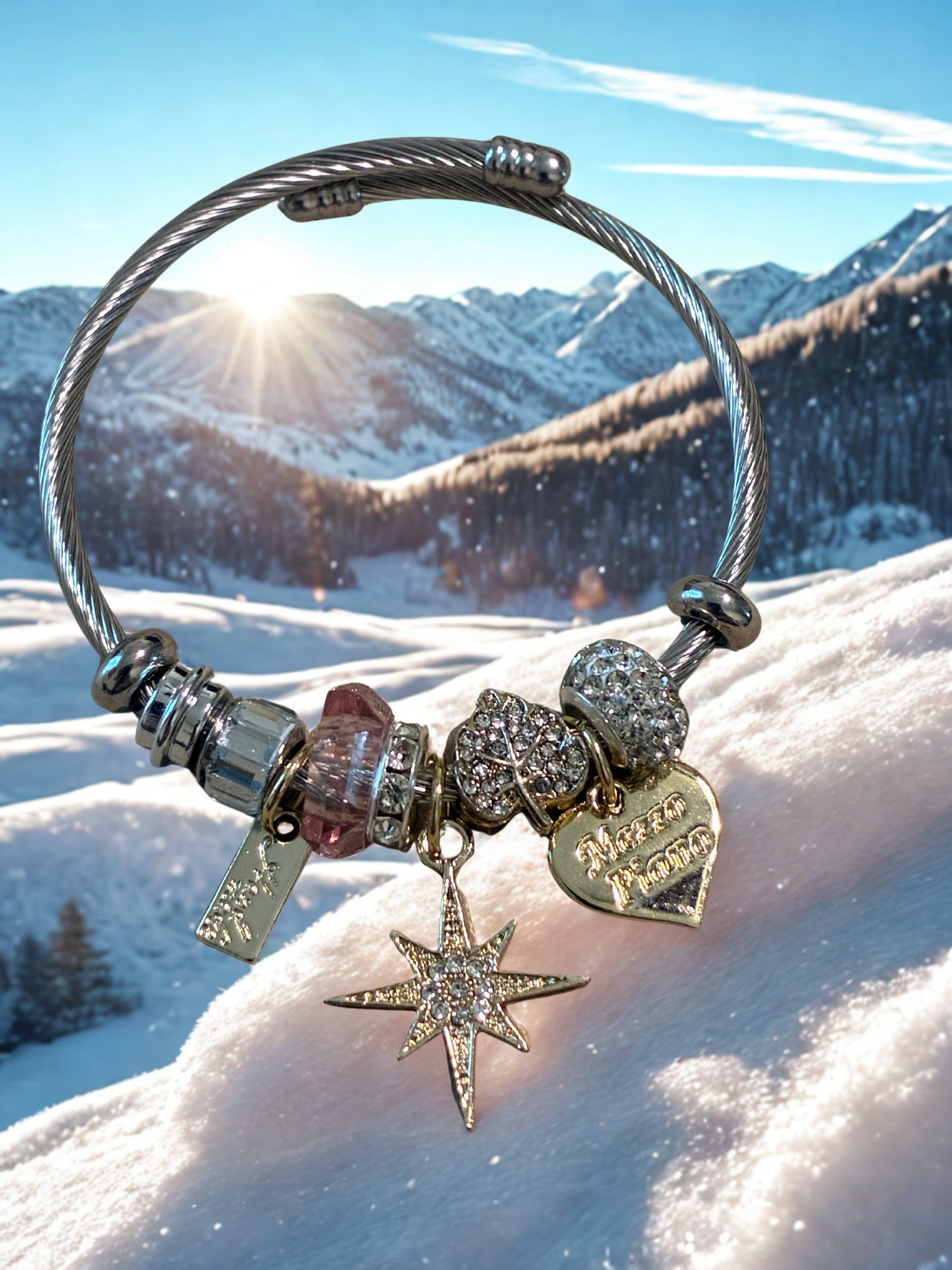 Handmade star charm bracelet