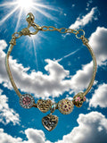 Handmade bee charm bracelet