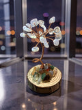 Opal tree of life sculpture